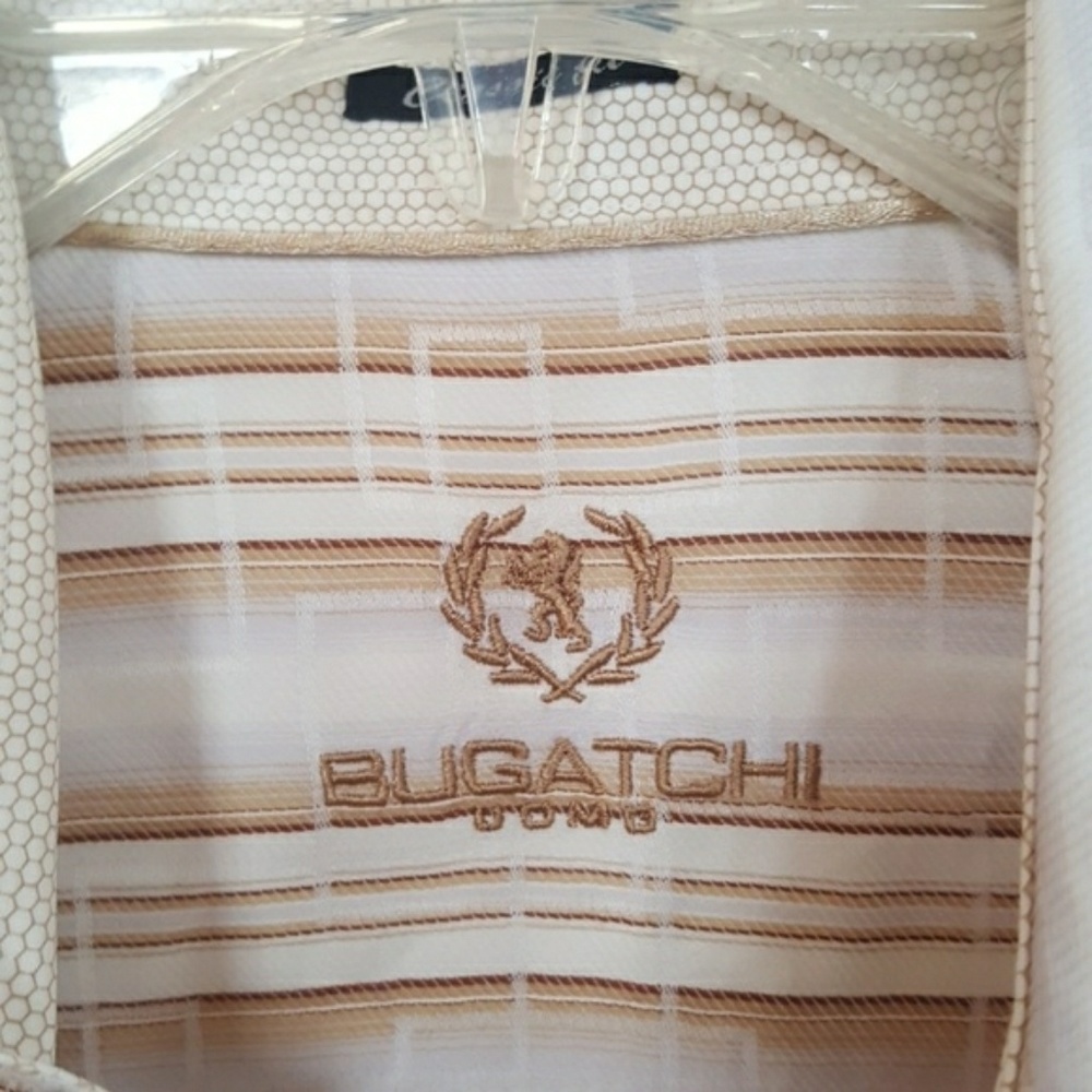 Bugatchi uomo button down long sleeves shirt, M - Picture 3 of 3